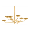 Hudson Valley Lighting Taormina 8 Light Vintage Gold Leaf Chandelier Ceiling Light