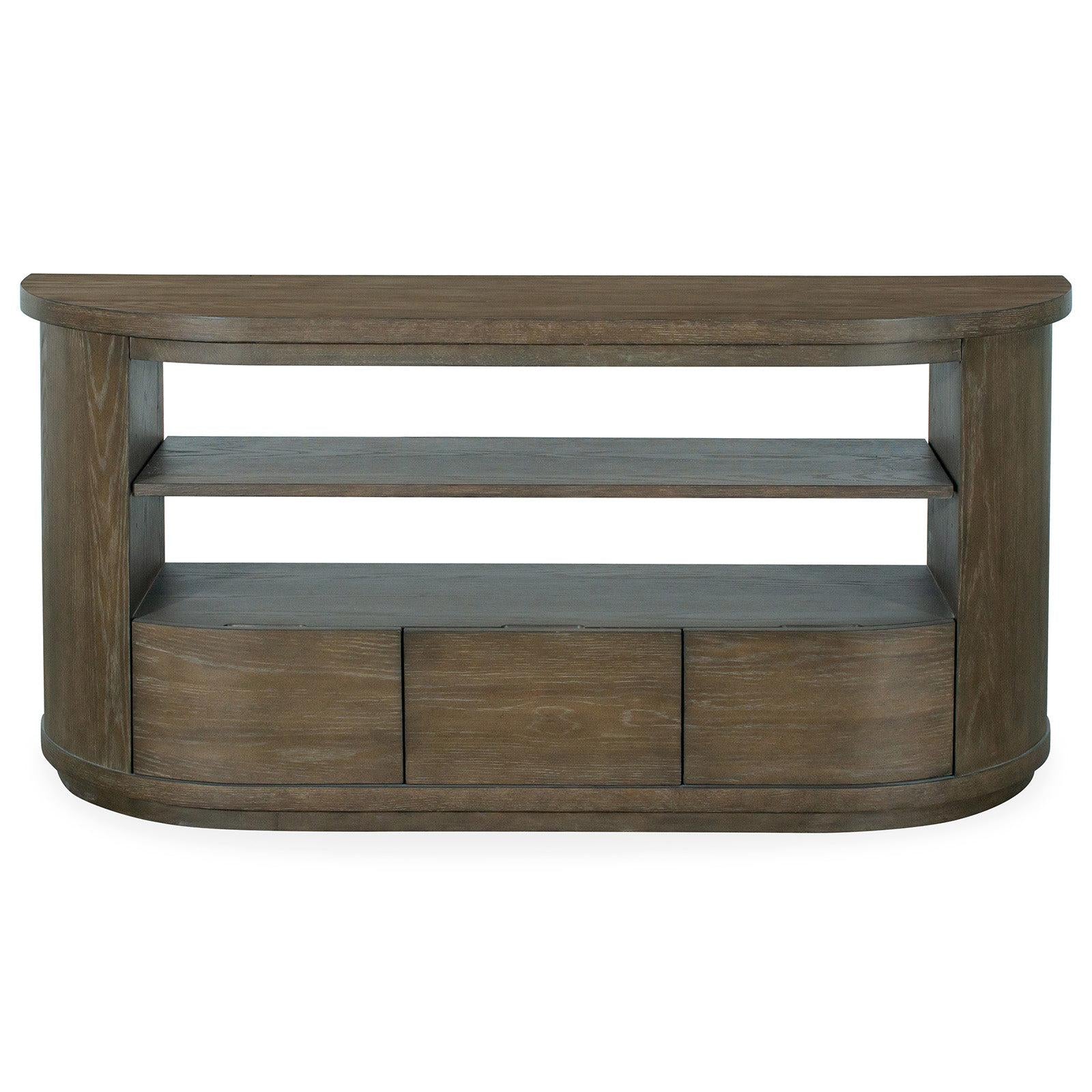 Magnussen Home Bosley Lt. Brown Porpoise Demilune Console