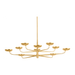 Hudson Valley Lighting Taormina 10 Light Vintage Gold Leaf Chandelier Ceiling Light