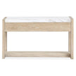Magnussen Home Preston Gallery Buff And Antique Silver Rectangular Sofa Table