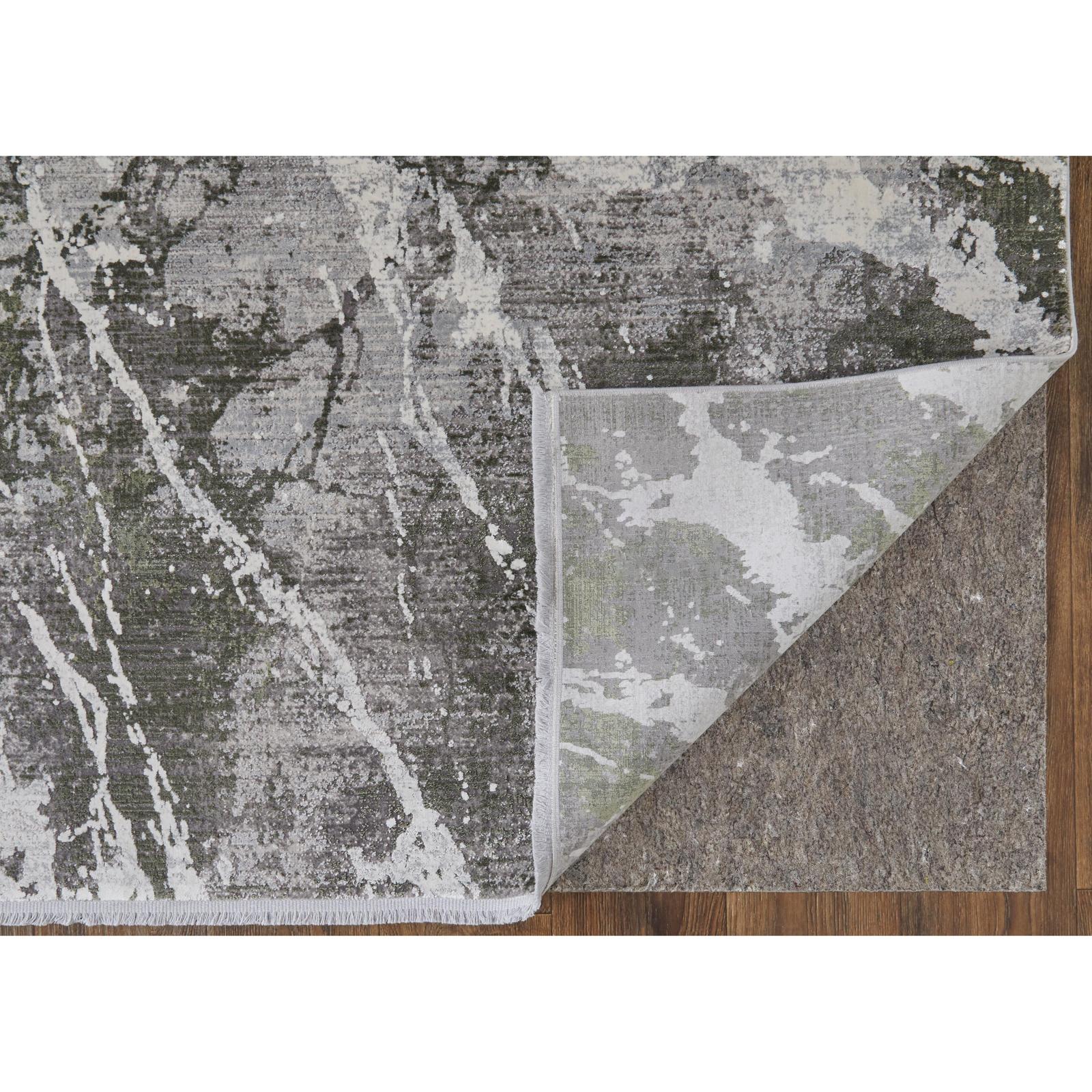 Feizy Cadiz 39N6F Modern Abstract Rug in Gray/Green/Taupe