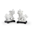 Chelsea House White Chinese Dogs Figure, Set of 2