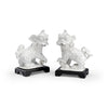 Chelsea House White Chinese Dogs Figure, Set of 2