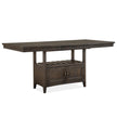 Magnussen Home Westley Falls Graphite Extendable Counter Height Dining Table