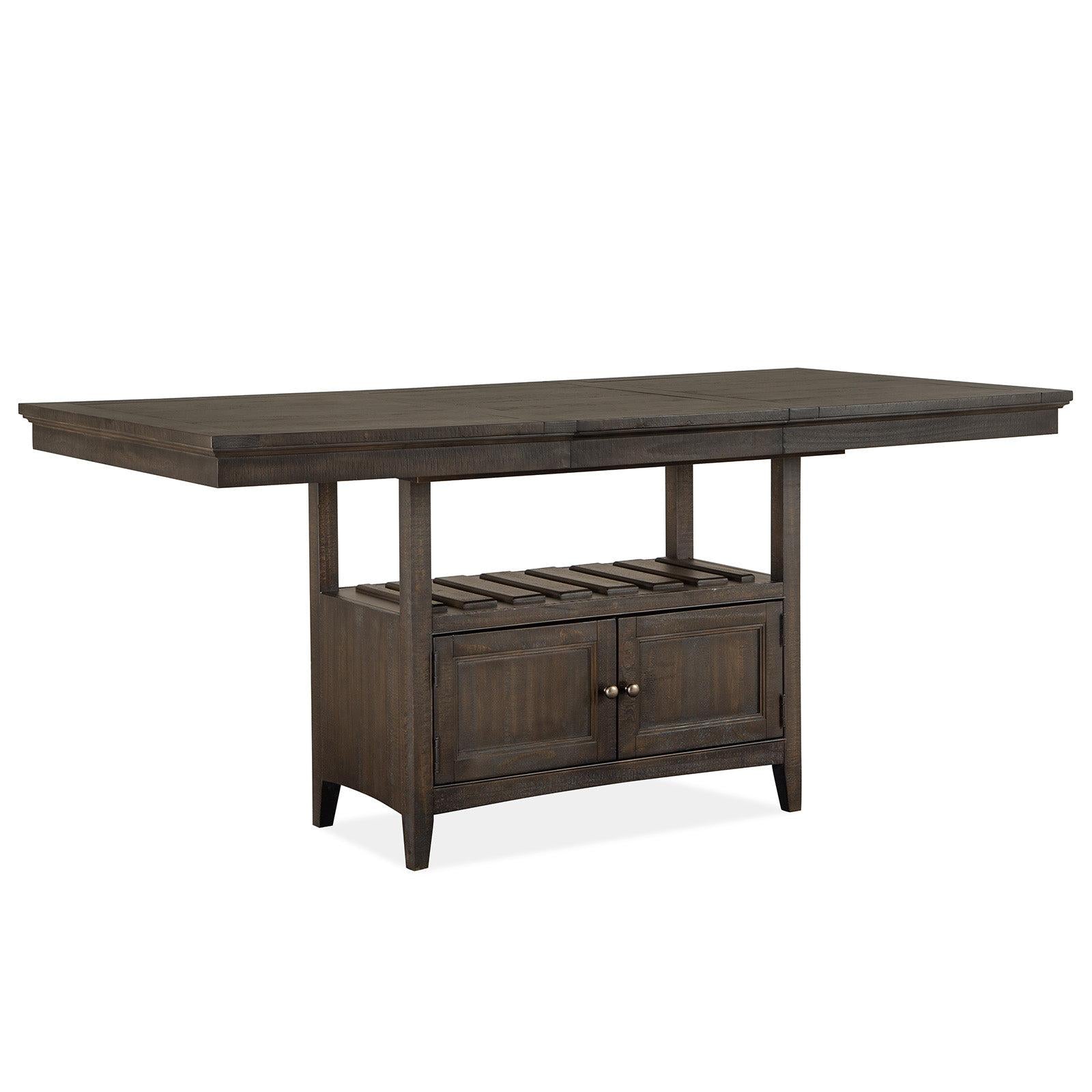 Magnussen Home Westley Falls Graphite Extendable Counter Height Dining Table