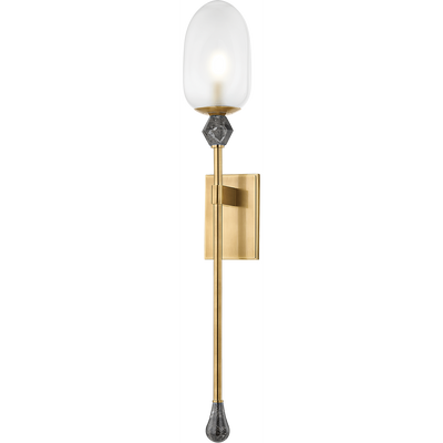 Corbett Daith 1 Light Vintage Brass Wall Sconce Wall Light