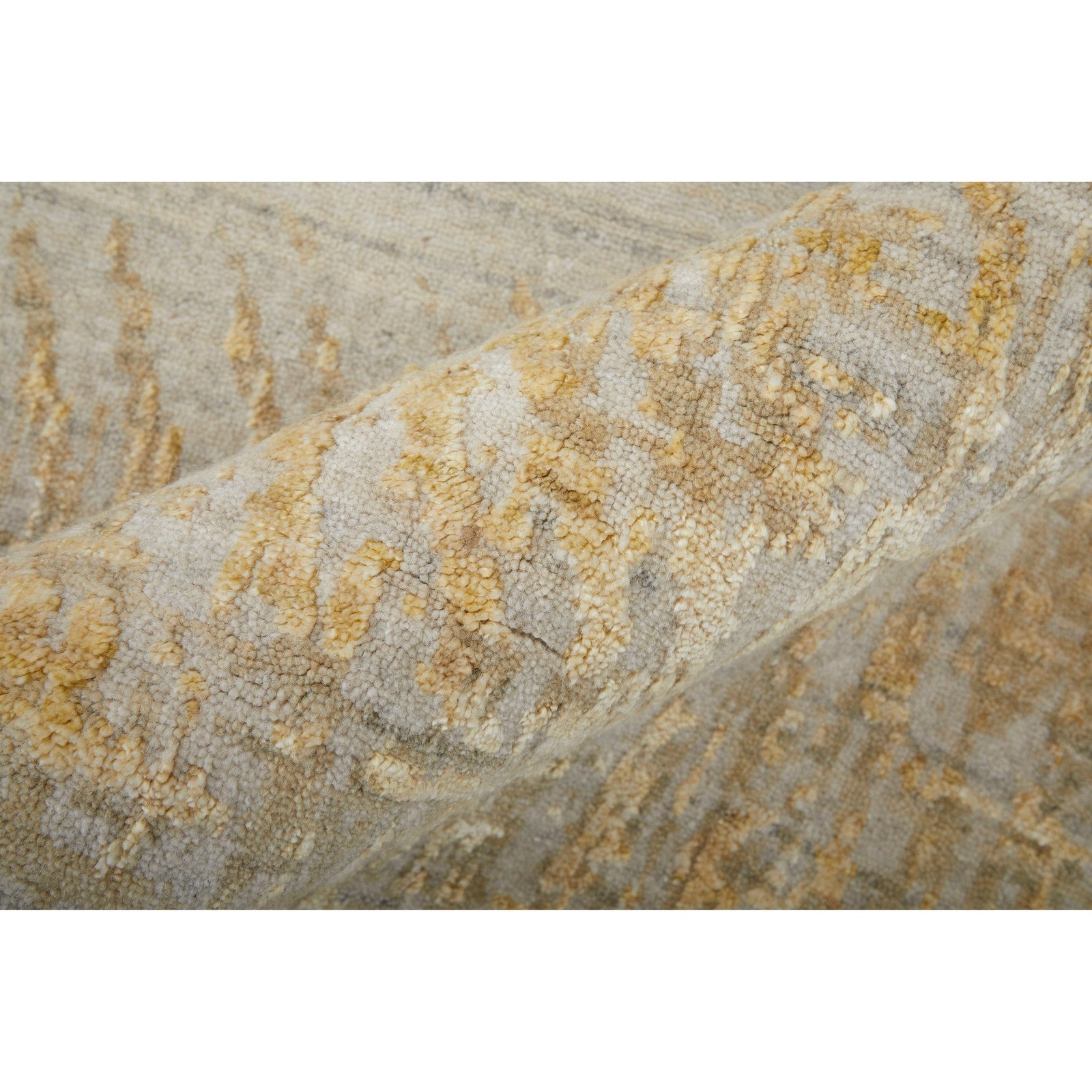Feizy Eastfield 69FRF Modern Abstract in Yellow/Ivory/Gold