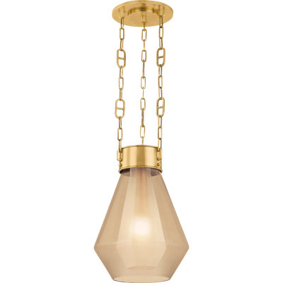 Corbett Tragus 1 Light 14 inch Vintage Brass Pendant Ceiling Light