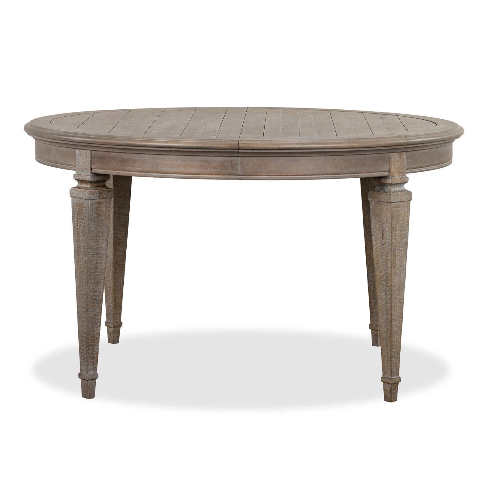 Magnussen Home Lancaster Dovetail Grey Extendable Round Dining Table