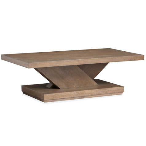 Magnussen Home Lansbury Antique Wheat Rectangular Cocktail Table With Casters