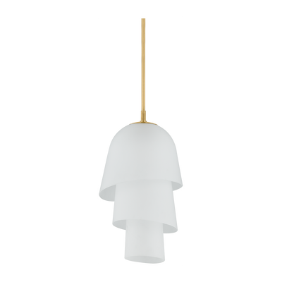Corbett Hela 1 Light Vintage Brass Pendant Ceiling Light