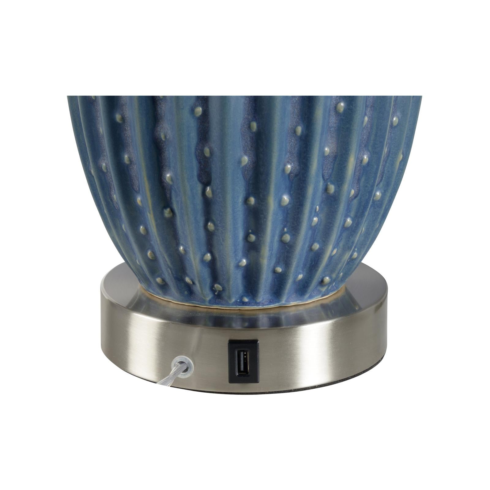 Wildwood Maui Blue Green Ceramic Lamp