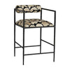 Arteriors Barbana Counter Stool Ocelot Embroidery