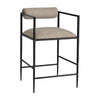 Arteriors Barbana Counter Stool Pewter Texture