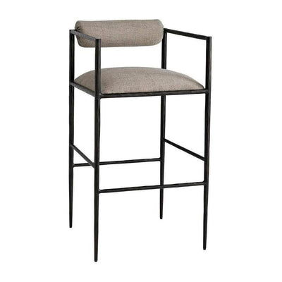 Arteriors Barbana Bar Stool Pewter Texture