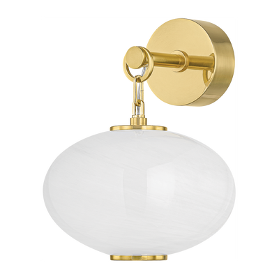 Corbett Nephele 1 Light Vintage Polished Brass Wall Sconce Wall Light