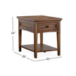Magnussen Home Bay Creek Toasted Nutmeg End Table