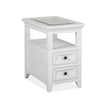 Magnussen Home Heron Cove Chalk White Chairside End Table