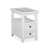 Magnussen Home Heron Cove Chalk White Chairside End Table