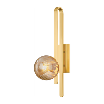 Corbett Cronus 1 Light Vintage Polished Brass Wall Sconce Wall Light Clearance