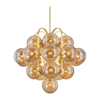 Corbett Cronus 21 Light Vintage Polished Brass Chandelier Ceiling Light