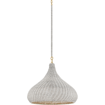 Hudson Valley Lighting Hampstead 1 Light 20 inch Aged Brass Pendant Ceiling Light