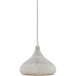 Hudson Valley Lighting Hampstead 1 Light 20 inch Aged Brass Pendant Ceiling Light