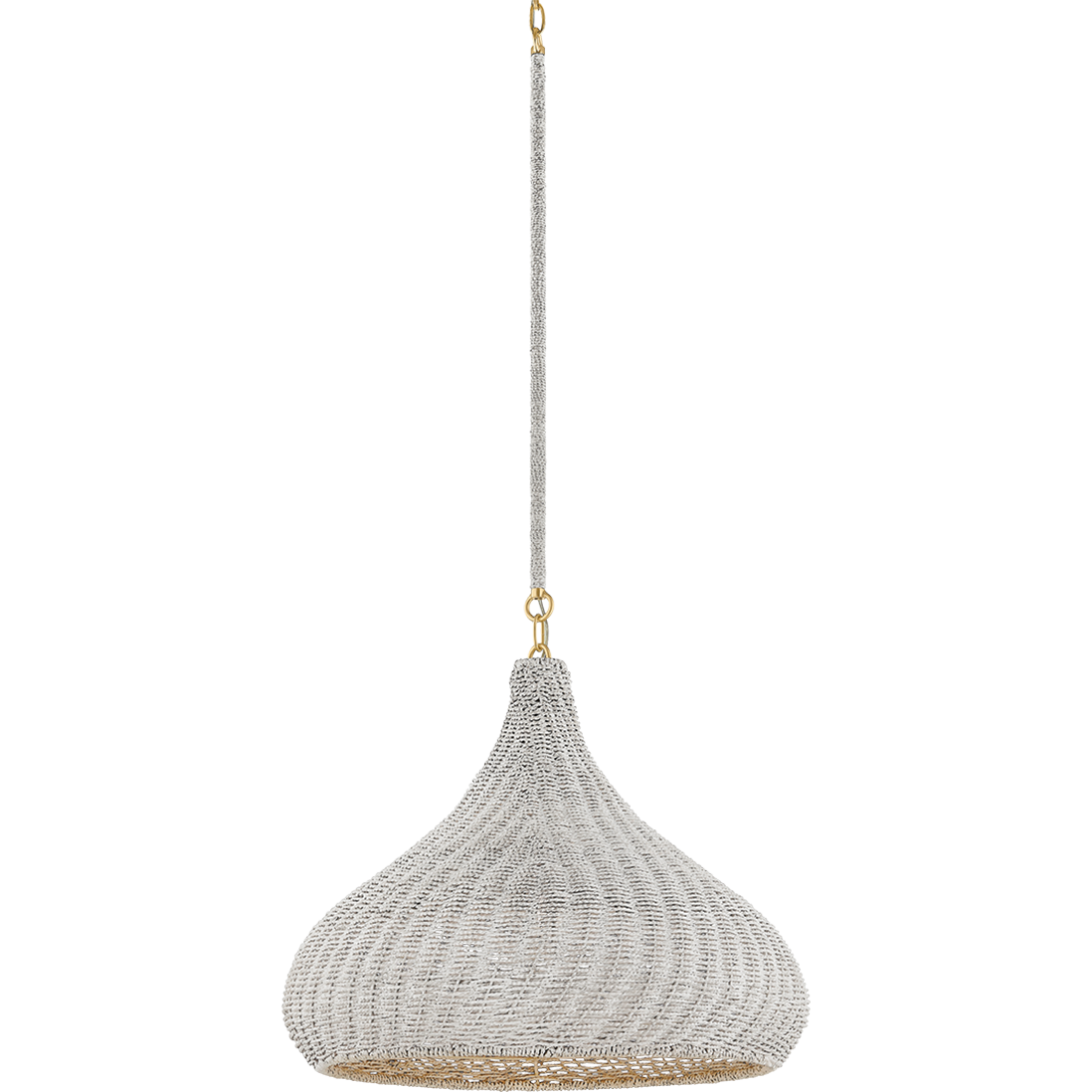 Hudson Valley Lighting Hampstead 1 Light 20 inch Aged Brass Pendant Ceiling Light