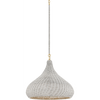 Hudson Valley Lighting Hampstead 1 Light 20 inch Aged Brass Pendant Ceiling Light