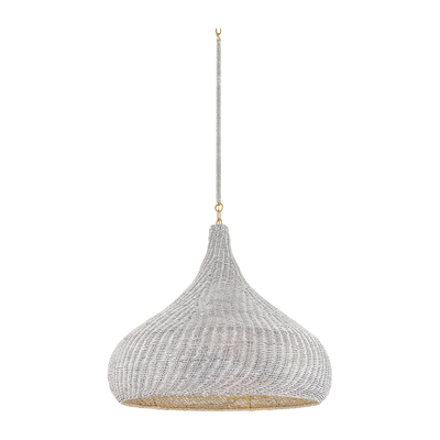 Hudson Valley Lighting Hampstead 1 Light Aged Brass Pendant Ceiling Light