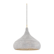 Hudson Valley Lighting Hampstead 1 Light Aged Brass Pendant Ceiling Light