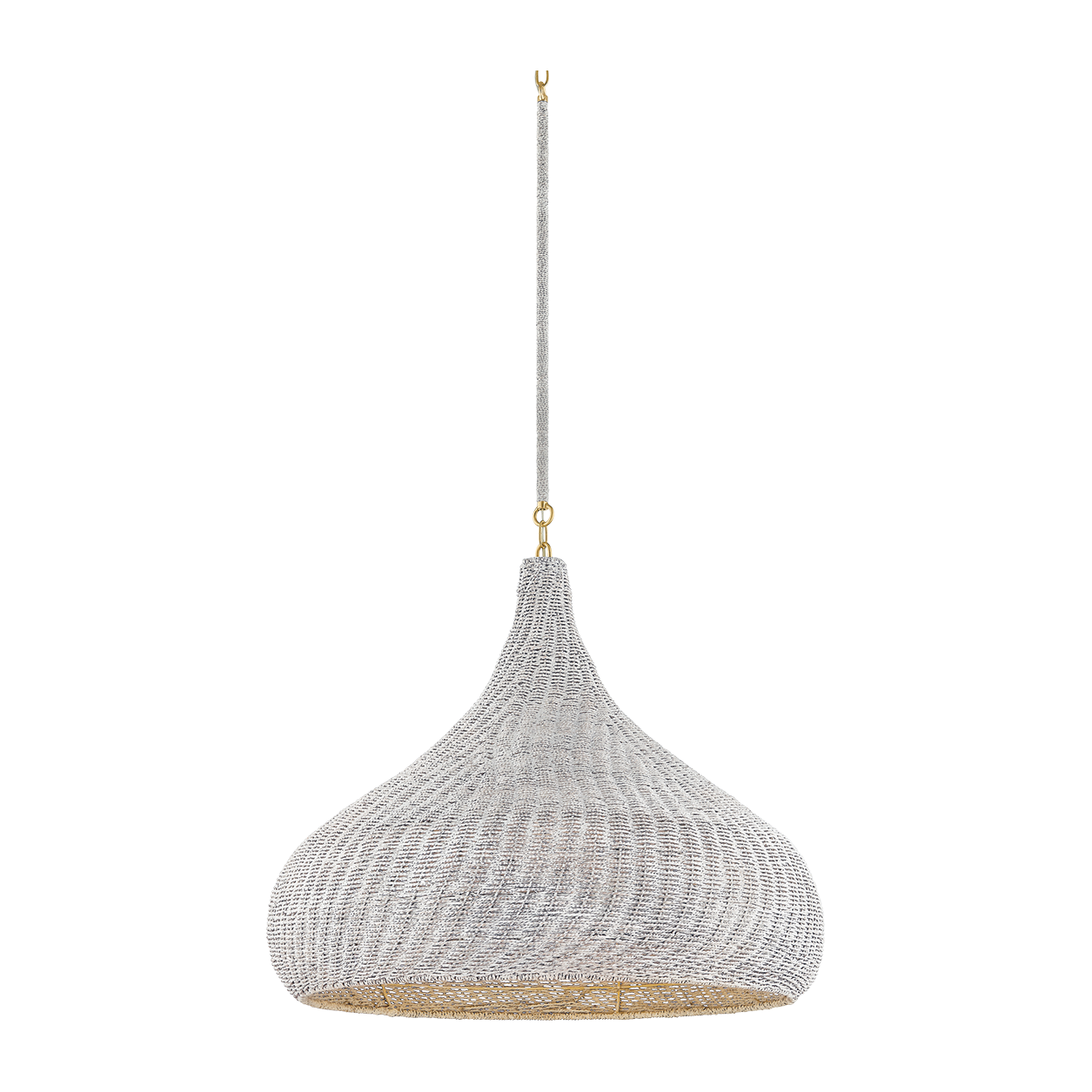 Hudson Valley Lighting Hampstead 1 Light Aged Brass Pendant Ceiling Light