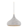 Hudson Valley Lighting Hampstead 1 Light Aged Brass Pendant Ceiling Light