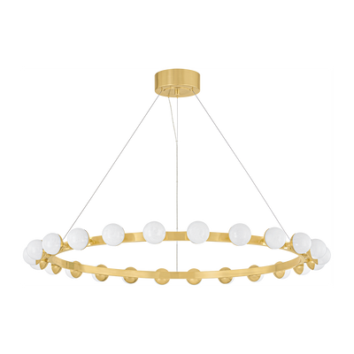 Corbett Linus 24 Light Vintage Brass Chandelier Ceiling Light
