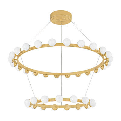 Corbett Linus 39 Light Vintage Brass Chandelier Ceiling Light Clearance