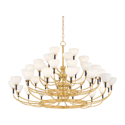 Corbett Brahma 44 Light Vintage Polished Brass/Bronze Chandelier Ceiling Light