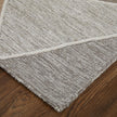Feizy Kimball 8A33F Transitional Abstract Rug in Gray/Black/Brown