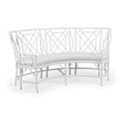Wildwood Wild Palm White Settee
