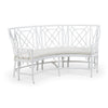 Wildwood Wild Palm White Settee