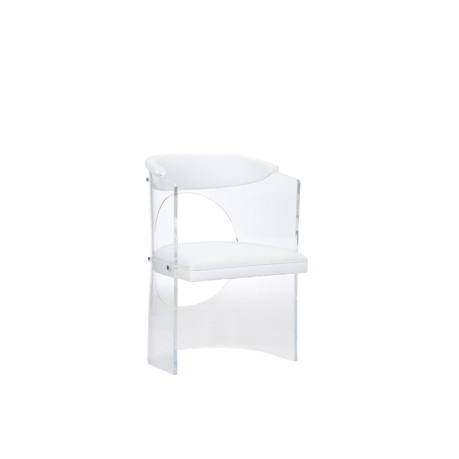 Wildwood Baran White Barrel Back Chair