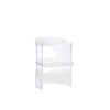 Wildwood Baran White Barrel Back Chair