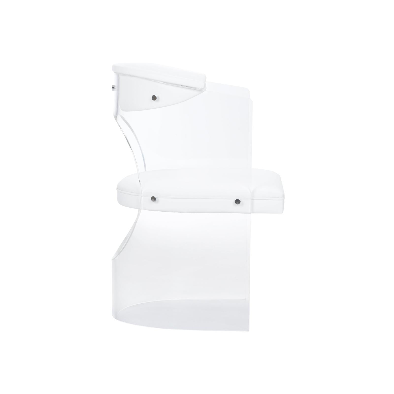 Wildwood Baran White Barrel Back Chair