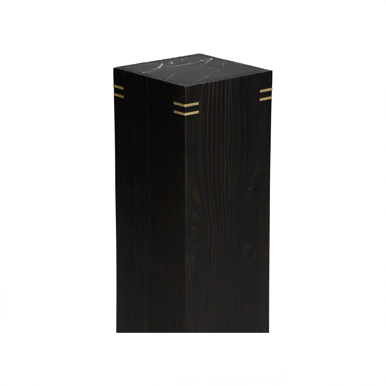 Wildwood Shou Sugi Ban Pedestal