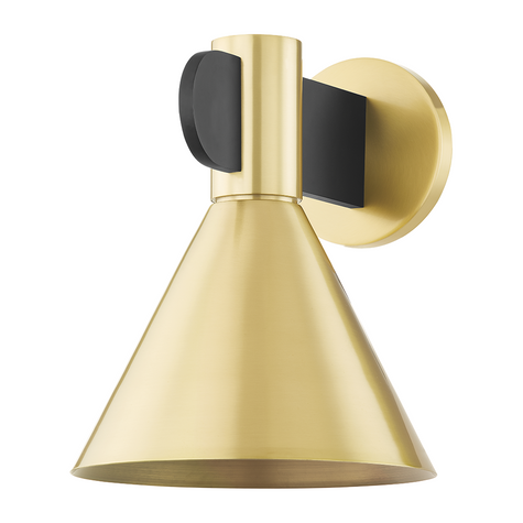 Hudson Valley Lighting Cranston 1 Light 8.5 inch Aged Brass Wall Sconce Wall Light DSC