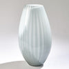 Global Views Blue Cased Glass Stripe Vase Clearance