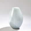 Global Views Blue Cased Glass Stripe Vase