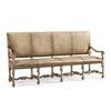 Jonathan Charles Sagehill Leather Banquette Bench