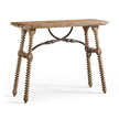 Jonathan Charles Caldera Turned-Leg Console Table