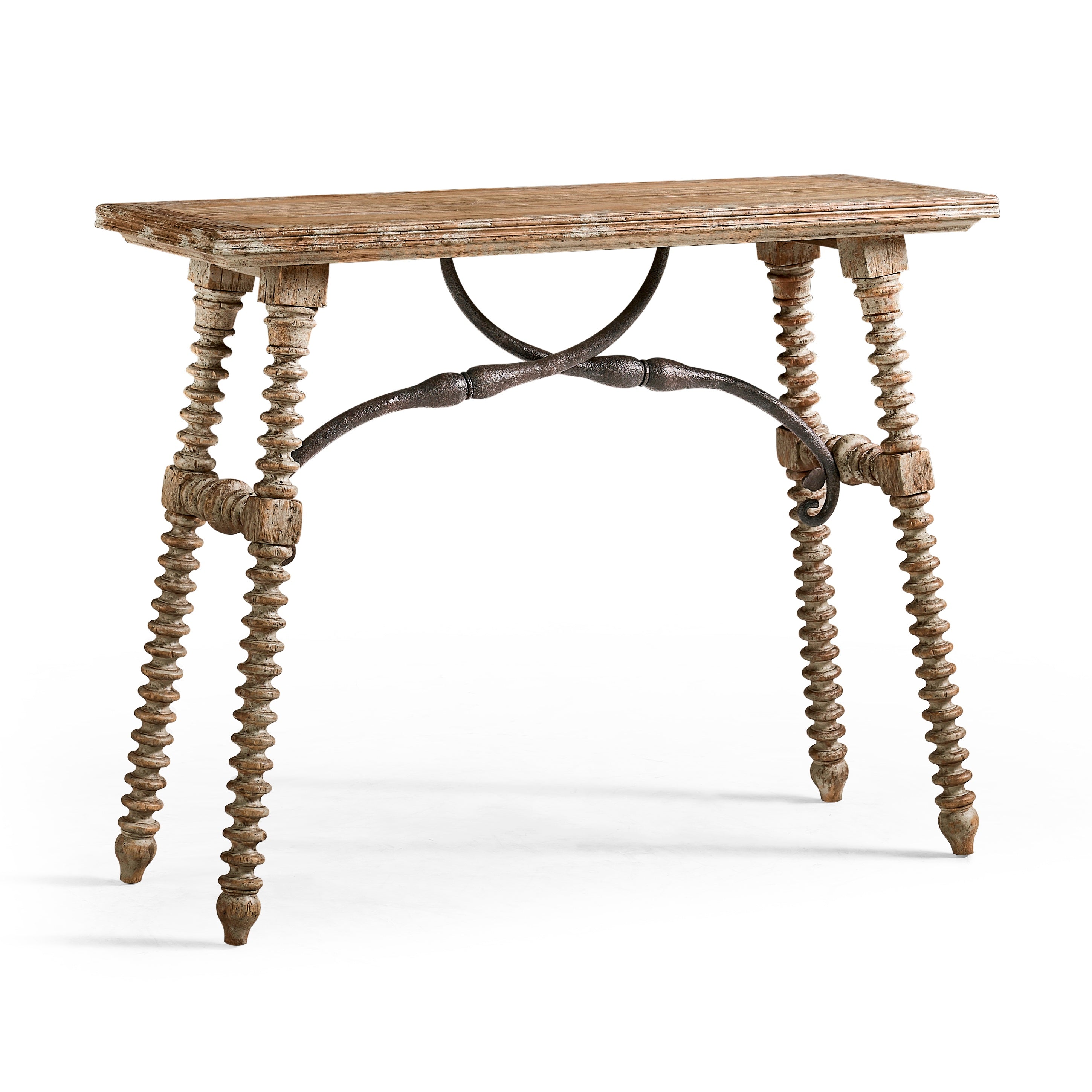 Jonathan Charles Caldera Turned-Leg Console Table
