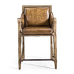 Jonathan Charles Echo Canyon Leather & Hide Counter Stool